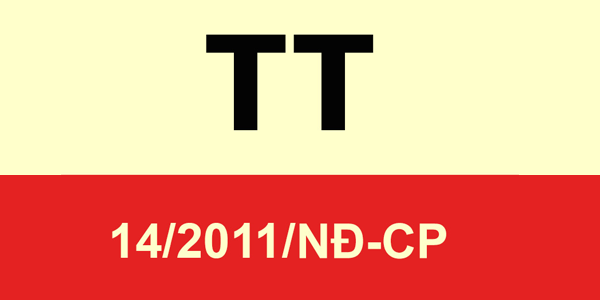 Decree No. 14/2011 / ND-CP Stipulating conditions for registration and operation of customs procedures agents
